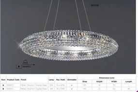 Lustra design LUX cristal K5 Vesuvius 10L 9392CC SRT