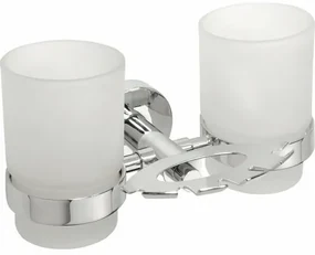 SAPHO XR900 X-Round suport pentru perii, inclusivpahare, argintiu