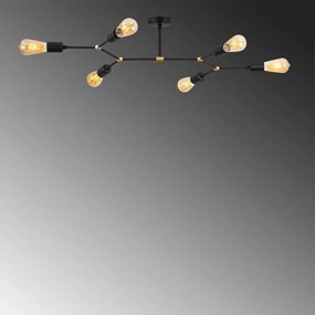 Plafonieră neagră 48x95 cm Sparrow – Opviq lights