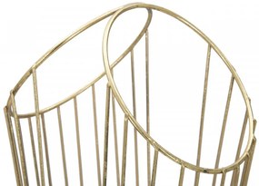 Suport umbrele auriu din metal, 25,5x18,5x60 cm, Stick Mauro Ferretti