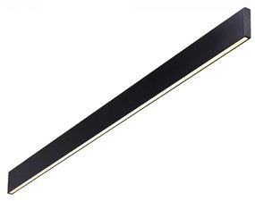 Aplica LED Linus 268071, 34W, 3850lm, lumina neutra, neagra, IP20, Ideal Lux