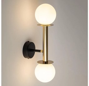 Lampă de perete DAISY 2xG9/12W/230V auriu/negru/alb