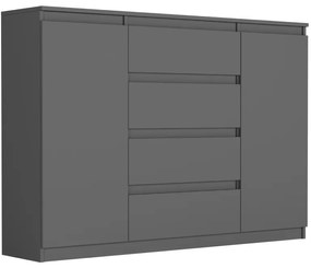 Comoda spațioasă R-140-S4 - diferite variante de culori sonoma mix alb