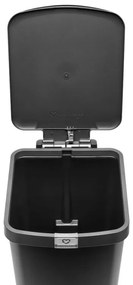 Coș cu pedală Brabantia StepUp 1008482, 25 L, Materiale ecologice, Deschidere mare, Gri închis