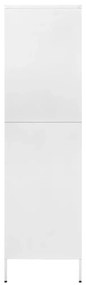 Sifonier, alb, 90x50x180 cm otel Alb, 1