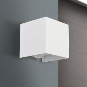 Aplică LED de exteror cu senzor Orion AL 11-1314 CUBE-S LED/13W/230V IP54 alb