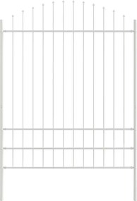 vidaXL Gard de Grădină Alb 170 x 225 cm Oțel vopsit electrostatic