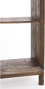 Bibliotecă în culoare naturală din lemn masiv de mango 48x190 cm Sondrio – Light &amp; Living