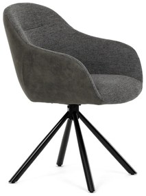 Set de scaune de sufragerie cu mecanism deîntoarcere DCH-Y1143 GREY2, 2 buc.