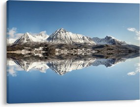 Tablou cu munți și reflectarea lor (70x50 cm)