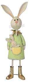 Deco Bunny Girl din metal 82 cm