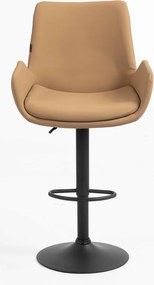 HR240W Scaun Carmel Piele Ecologica Premium Soft cu Bază Neagră