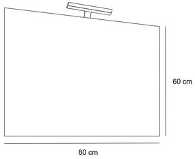 Porto Prime 80 complet stejar sonoma alb