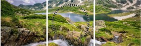 Tablou - Vedere la Muntele Rila (cu ceas) (90x30 cm)