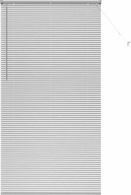 vidaXL Jaluzele venetiene Manual Argintiu 220 x 110 cm Aluminiu