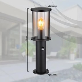 Lampă de exterior cu senzor Globo 31361S GRACEY 1xE27/60W/230V IP54