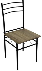 Set mobilier sufragerie Metabolicas (stejar sonoma + negru) (pentru 4 persoane). 1116415
