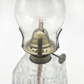 Brilagi - Lampă cu petrol MERLIN transparent/auriu/patină
