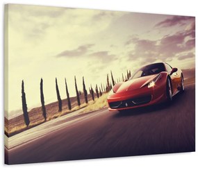 Tablou Canvas Red Ferrari 120x80 cm