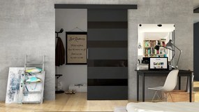 Uși glisant de interior Orenia V (negru + negru lacobel). 1059171