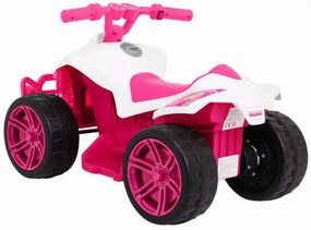 ATV Electric cu acumulator pentru copii NOVOKIDS™ Mini Monster , Lungime 70 cm, 3-6 ani , Max 30 kg , 6V, Roz