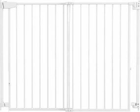 Poarta de siguranta extensibila Kidizi Medra 72 - 107 cm, montaj prin insurubare, alb