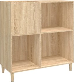 vidaXL Dulap pentru discuri stejar sonoma 84,5x38x89 cm lemn compozit