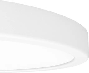 Eglo 901377 - Plafonieră LED RGBW dimabilă cu sticlă fumurie FUEVA-Z LED/14,3W/230V 27,8cm IP44 alb