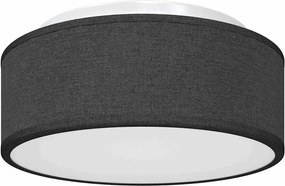 vidaXL Lampă de tavă Negru 30 x 30 x 13,5 cm țesătură