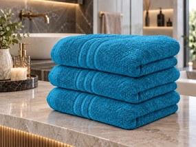 Prosop de corp Confort cian 70 x 140 cm, 100% bumbac