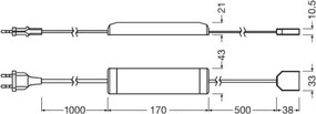 Osram - bandă LED reglabilă FLEX ACOUSTIC 2,6m LED/29W/230V + telecomandă