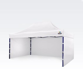 Standuri de vânzare 3x4,5 m cu 3 pereți | Asamblare rapidă, 12,5 m² - cu 3 pereți - Alb