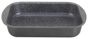 Tava de copt Oliver Voltz OV51222N35S, 35 cm, Finisaj marmura, Dreptunghiulară, Negru