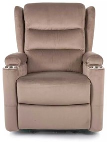 Scaun reclinabil Pontils Velvet, bej