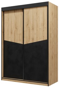 Dulap de haine Avain 150 (stejar + negru). 1087297