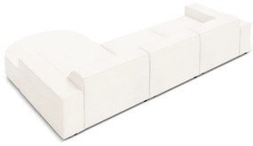 Colțar bej cu tapițerie bouclé (pe partea dreaptă) Jodie – Micadoni Home