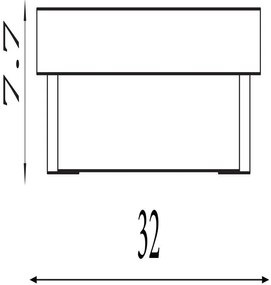 Aplica LED de perete baie metal auriu Anchor