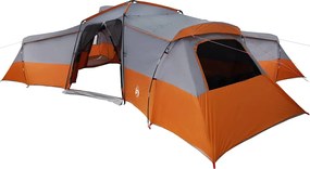 vidaXL Cort de Familie Gri și Portocalie 833 x 585 x 216 cm tafta