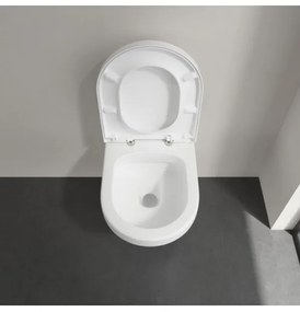 Capac WC, Villeroy&amp;Boch Architectura, cu inchidere lenta, Alb Alpin, 98M9C101