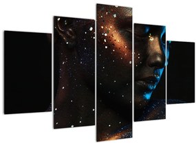 Tablou strălucitor a femeii (150x105 cm)