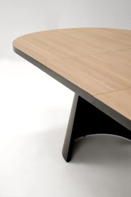 Masa extensibila Giacomo natur/negru L180-240 cm