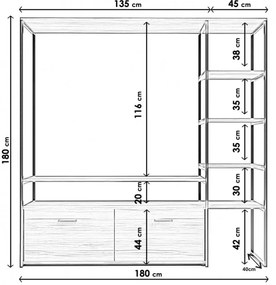 Comoda TV NigaranTvÜnitesiL556 Walnut