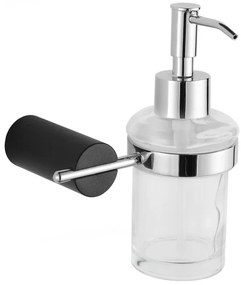 Mexen Aron dozator de săpun, Neagră/Crom - 70881388-07