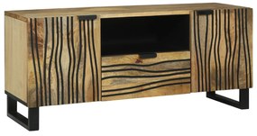 vidaXL Dulap TV - 105 x 33.5 x 46 cm, din lemn masiv de mango