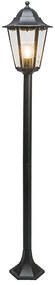 Lampă de exterior clasică în picioare neagră IP44 125 cm - New Orleans