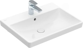 Lavoar pe mobilier Villeroy&Boch Avento alb lucios 60x47 cm alb - White Alpin CeramicPlus
