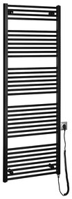 Radiator portprosop electric pentru baie Aqualine DIRECT-E 800W/230V 168 cm negru mat