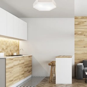 Plafonieră HEX 2xE27/60W/230V d. 43 cm alb pin