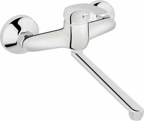 Baterie bucatarie montare pe perete Ferro Basic pipa 22 cm