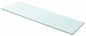 vidaXL Raft din sticlă transparentă, 100 x 30 cm